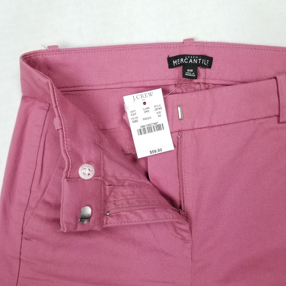 J. Crew Effortless Slim Crop Pant Pink NWT - Picture 5 of 10